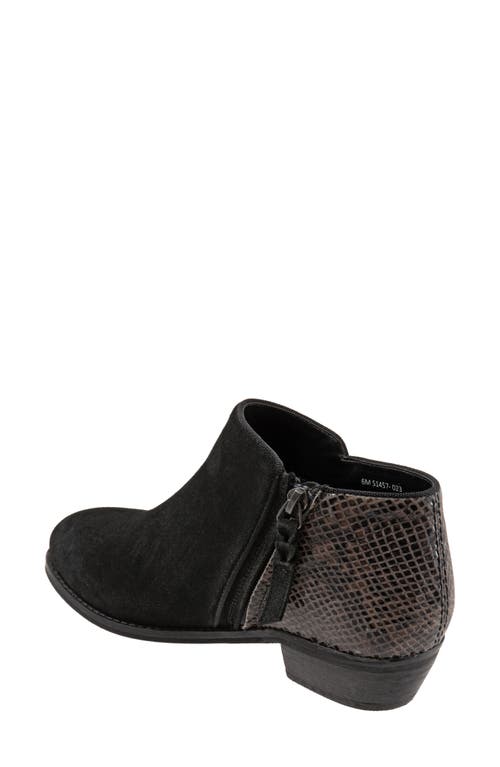 Shop Softwalk ® 'rocklin' Bootie In Black Suede/snake Print