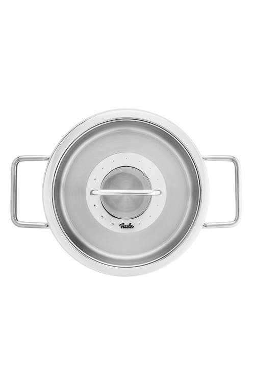 Fissler Pure Collection Stainless Steel Rondeau With Glass Lid In Stainless Steel