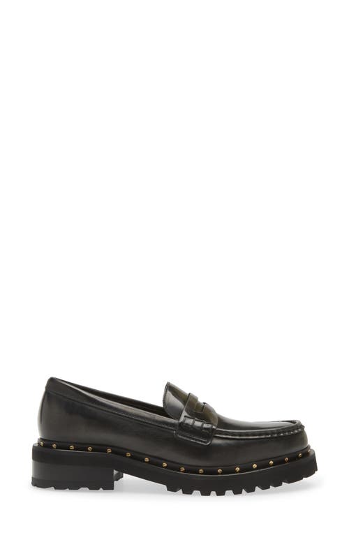 Golden Goose Chunky Loafers With Studded Welt Black In Black