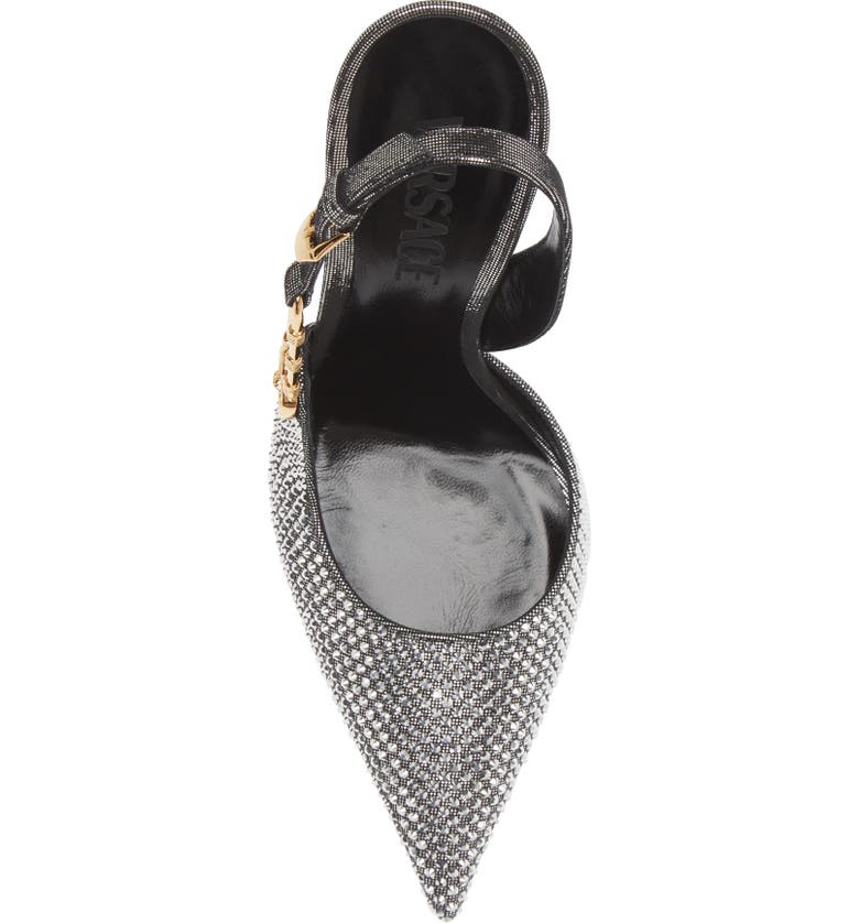 Versace Safety Pin Crystal Slingback Pump (Women) | Nordstrom