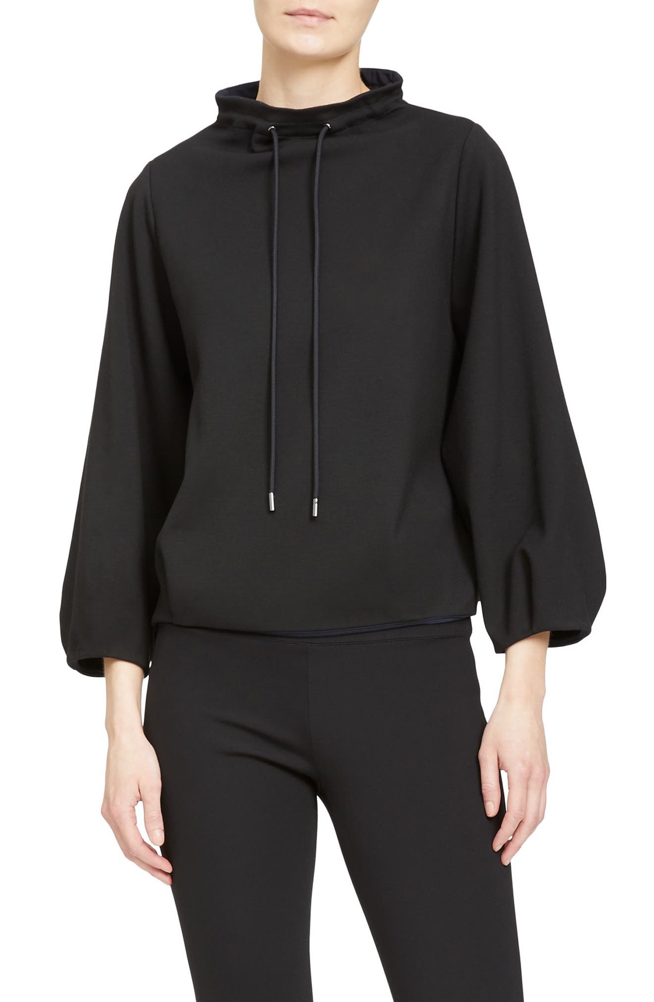 Theory Drawstring Mock Neck Sweater 