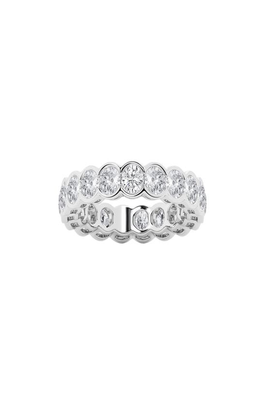 Shop Badgley Mischka Collection 14k Gold Oval Lab Created Diamond Eternity Band Ring In White