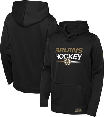 Boston Bruins Fanatics Branded Youth Authentic Pro Pullover Hoodie