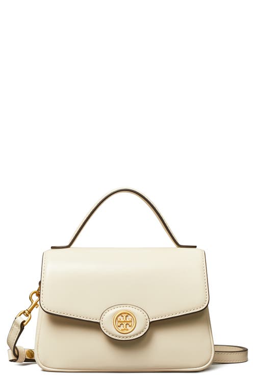 Tory Burch Small Robinson Leather Top Handle Bag in Shea Butter at Nordstrom
