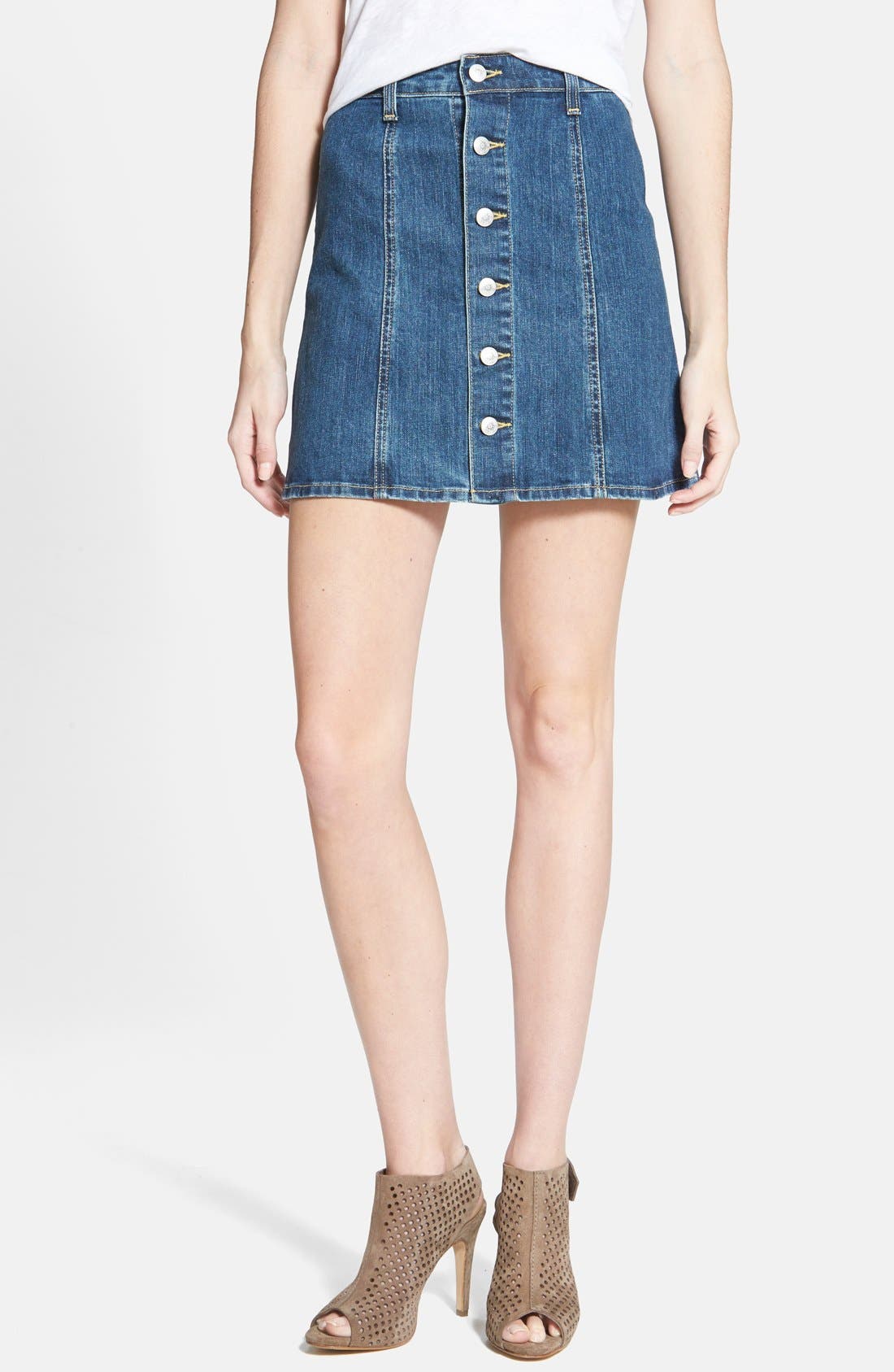 alexa chung denim skirt