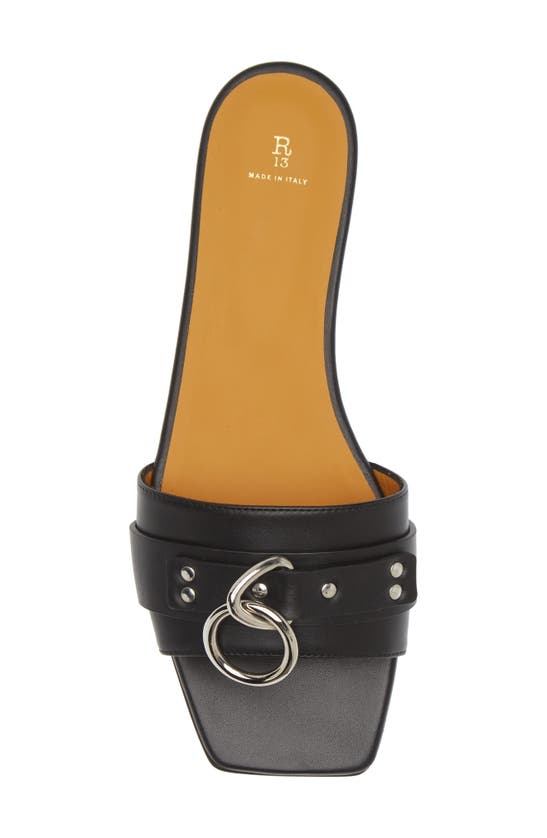 Shop R13 Harness Slide Sandal In Black
