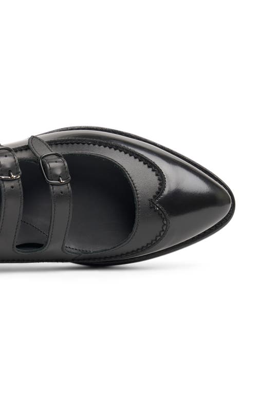 The Office Of Angela Scott Miss Margo Mary Jane Ballerina Flats In Black