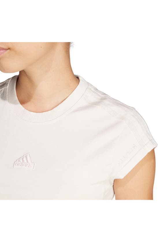 Shop Adidas Originals Adidas Garment Wash Baby T-shirt In Putty Mauve