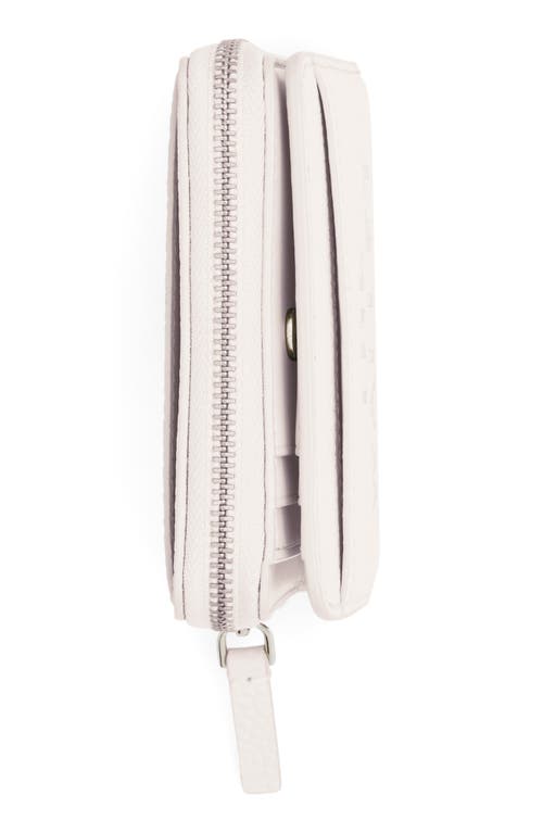 Shop Marc Jacobs The Mini Leather Compact Wallet In Cotton