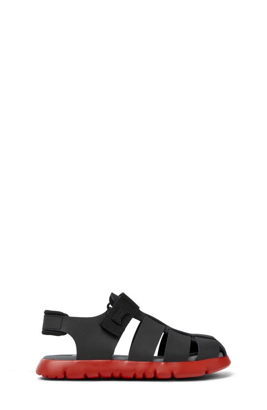 Shop Camper Oruga Slingback Fisherman Sandal In Black