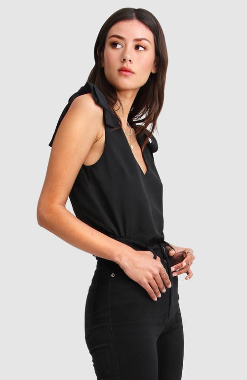 Belle & Bloom Feel For You V-neck Top In Black