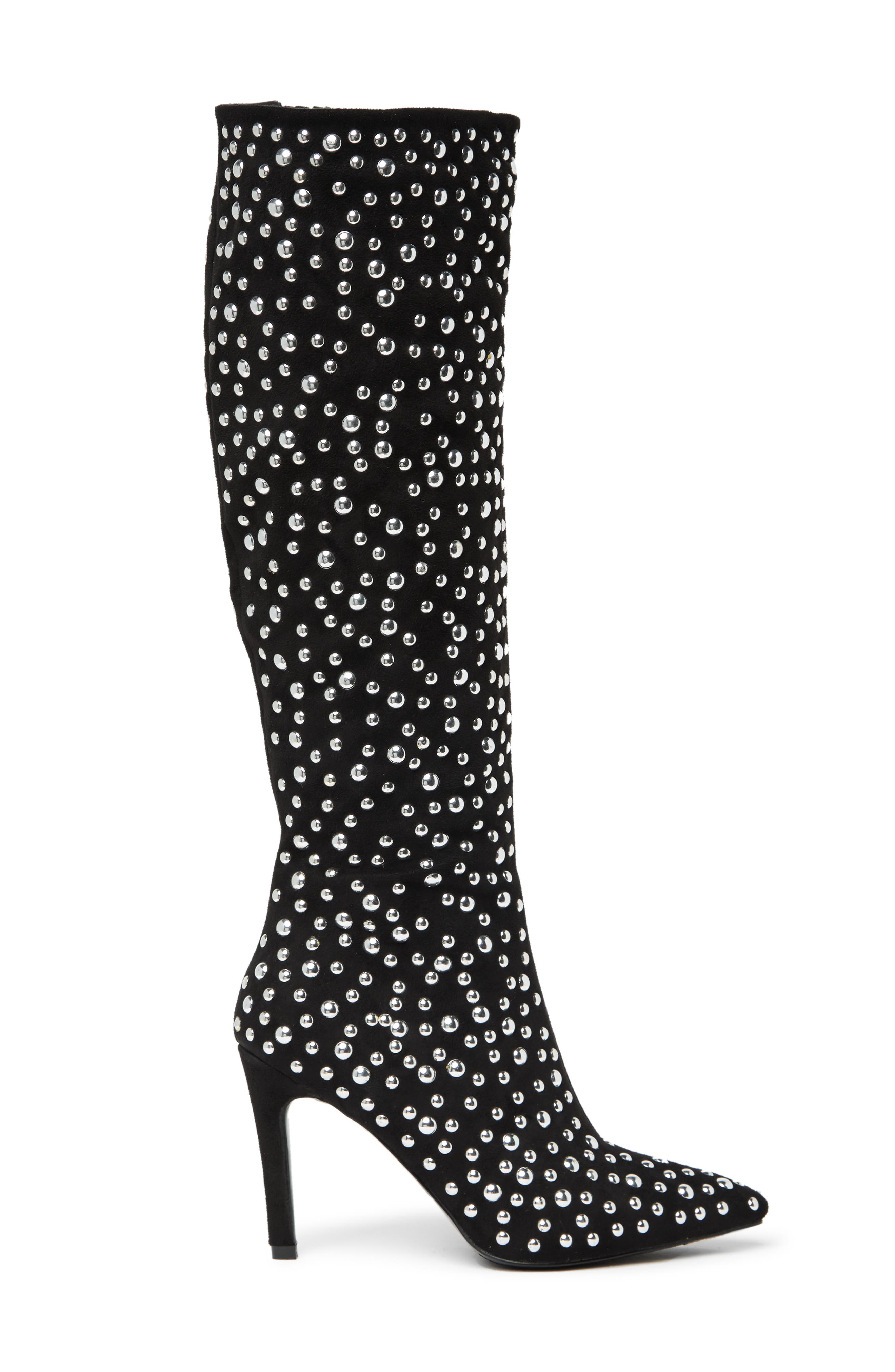 studded tall boots