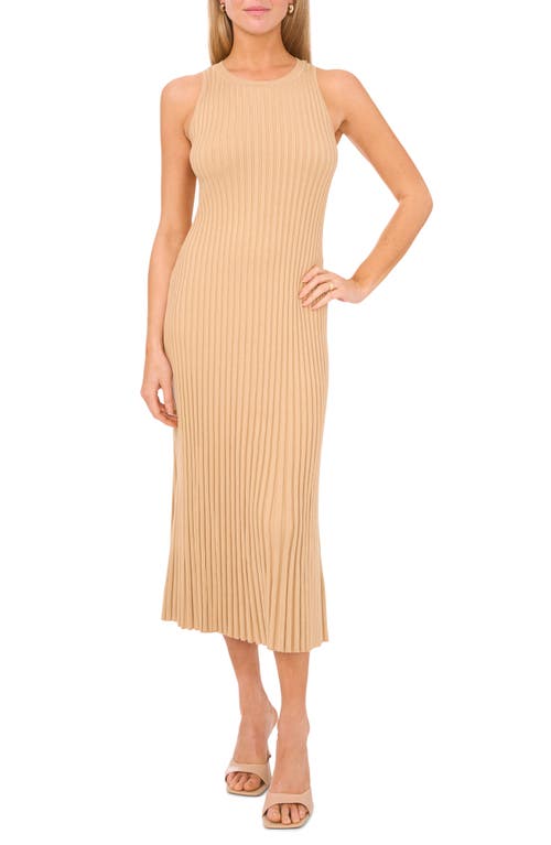 Shop Halogenr Halogen(r) Sleeveless Midi Sweater Dress In Light Sand Brown