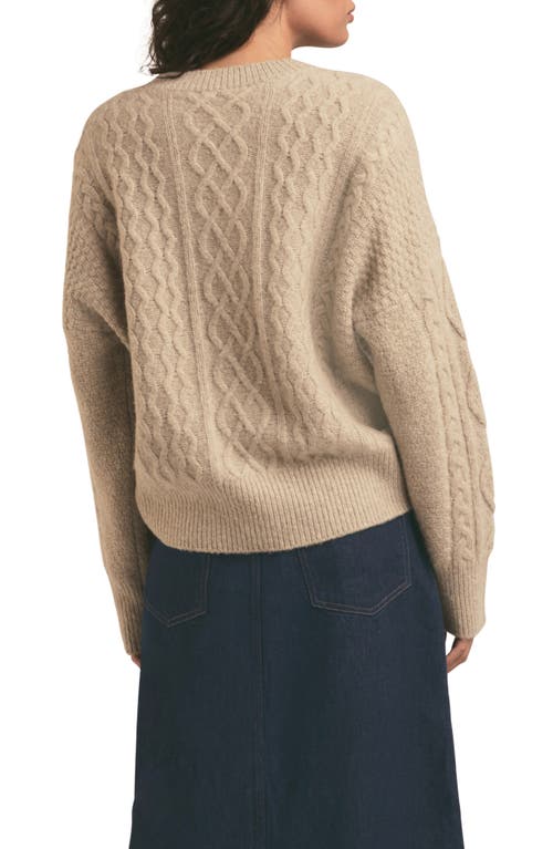 Shop Favorite Daughter Oversize Cable Knit Sweater In Basmati