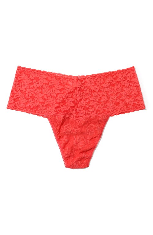 Shop Hanky Panky Retro Thong In Hibiscus Bloom Pink