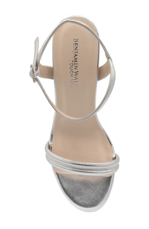 Touch Ups Natalia Ankle Strap Platform Sandal In Silver