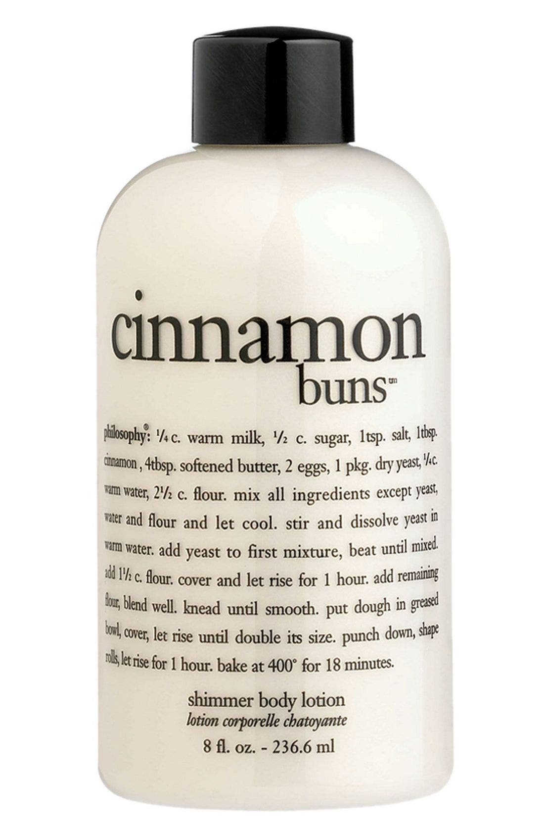 philosophy 'cinnamon buns' shimmer lotion Nordstrom