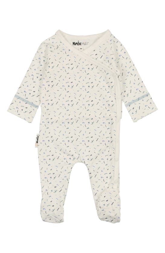 Shop Maniere Manière Silly Squiggle Footie In White