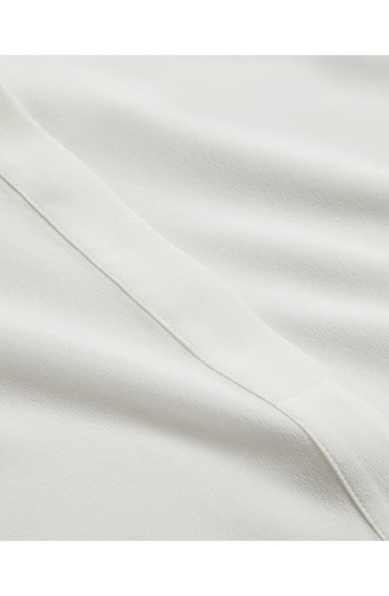 Shop Ted Baker Miyoke Extended Shoulder Silk Top In Ivory