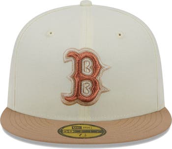 Men's New Era Cream Detroit Tigers Chrome Camel Rust Undervisor 59FIFTY Fitted Hat