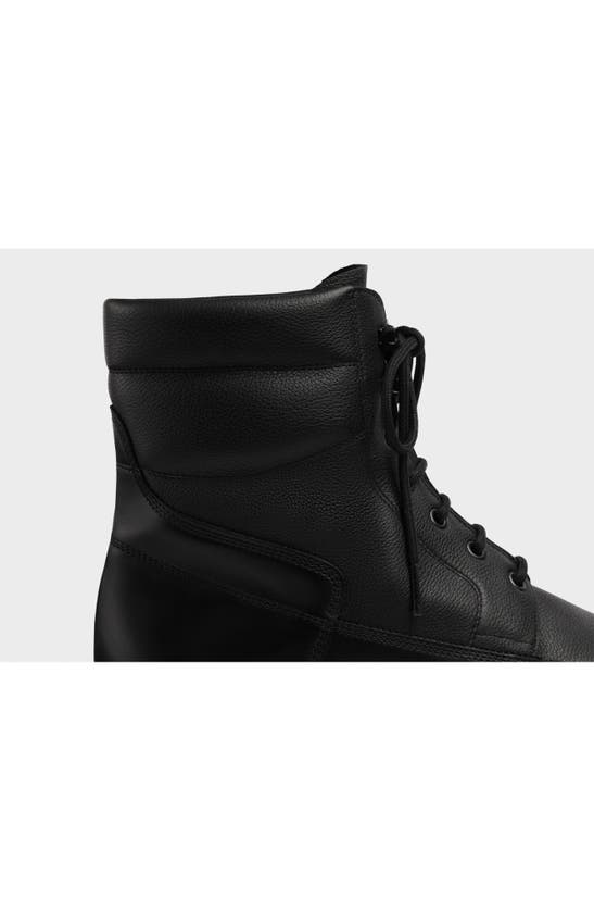 John Lobb Peak Longwing Lugged Ankle Boot In Black