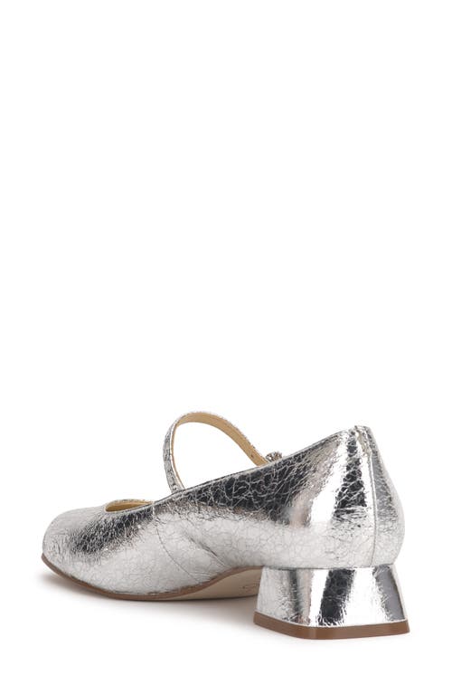 Jessica Simpson Women's Treen Block-heel Mary Jane Pumps In Silver
