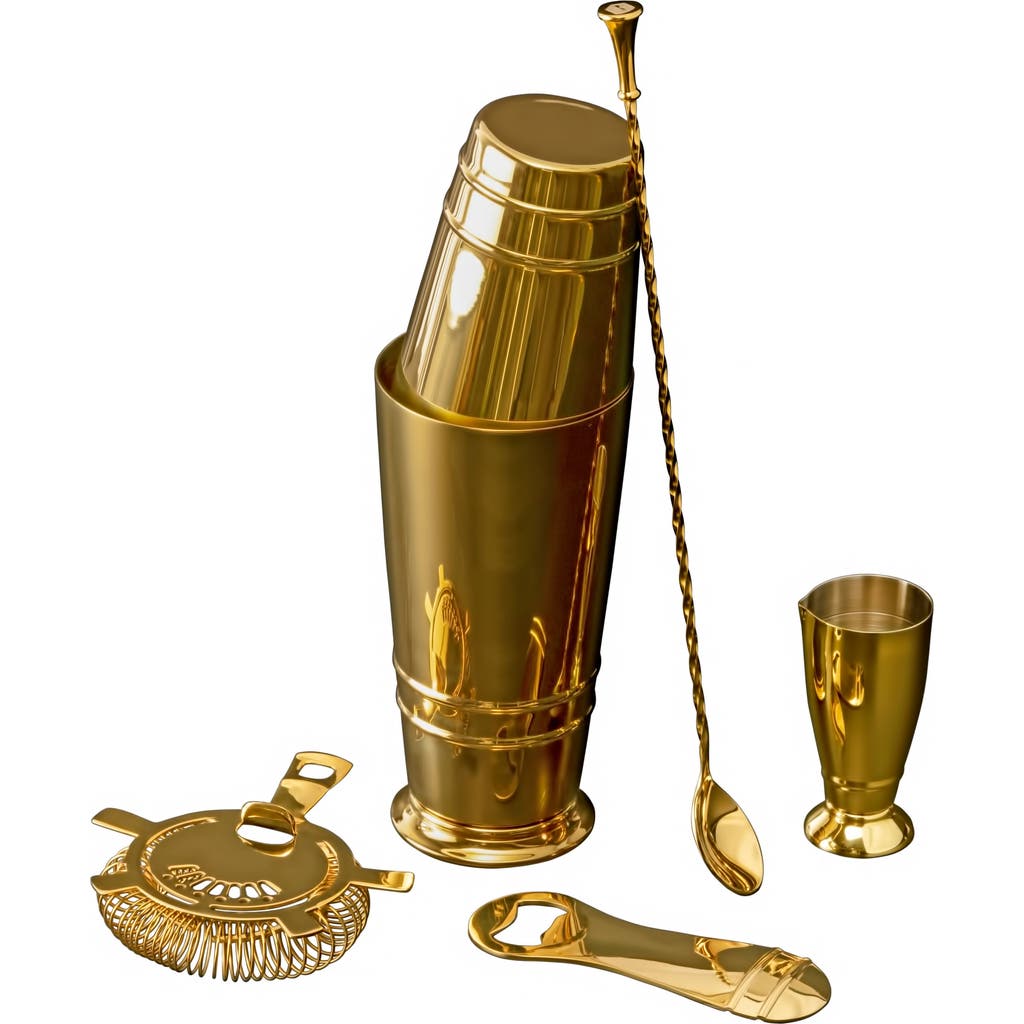 Fortessa Crafthouse Bartender Essentials 4-piece Set In Gold