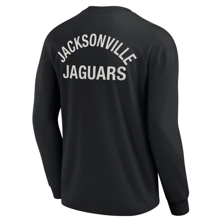 Shop Fanatics Signature Unisex  Black Jacksonville Jaguars Elements Super Soft Long Sleeve T-shirt