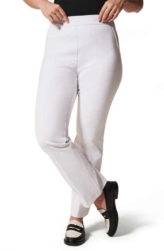 Shop Spanx On The Go Kick Flare Pants With Ultimate Opacity Technology In Classic White