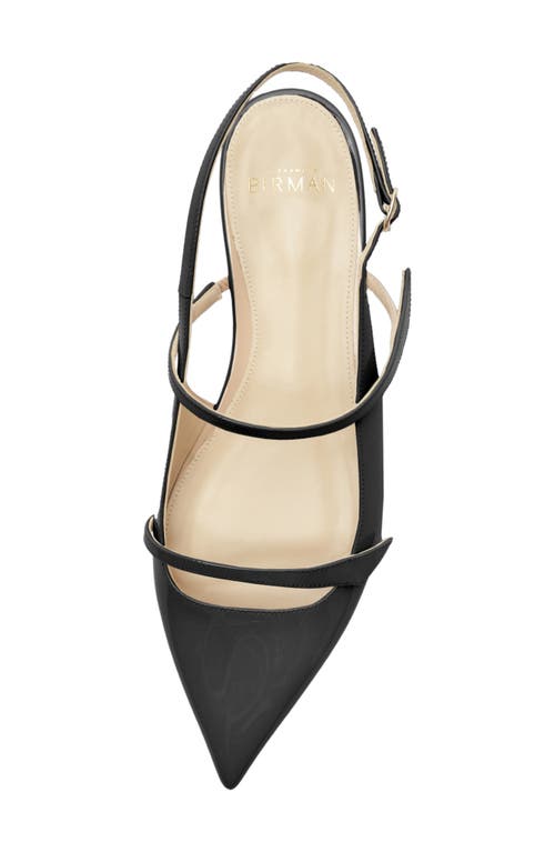 Shop Alexandre Birman Tita Pointed Toe Slingback Flat In Black