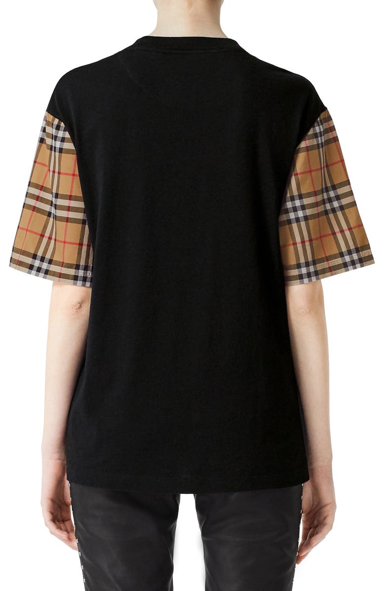 Serra Vintage Check Sleeve T-Shirt