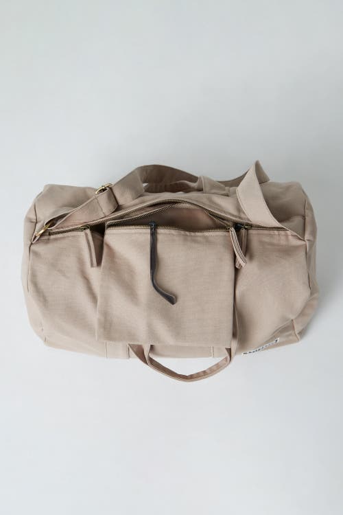 Terra Thread Organic Cotton Gym Bag In Sand Dune