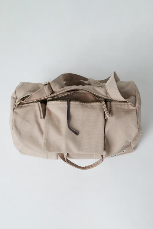 Shop Terra Thread Organic Cotton Gym Bag In Sand Dune