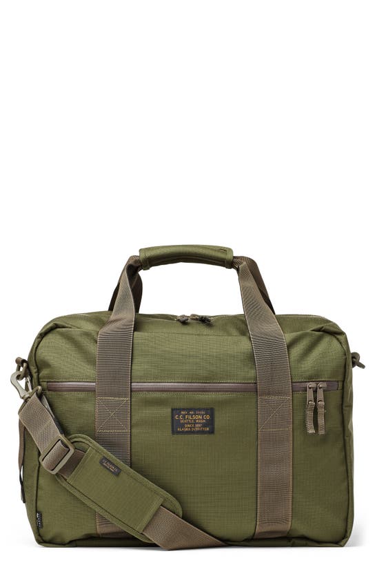 Filson Pullman Ripstop Briefpack In Surplus Green