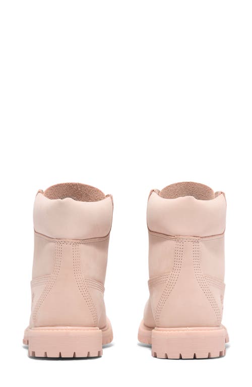 Timberland Premium Waterproof Boot In Light Pink Nubuck