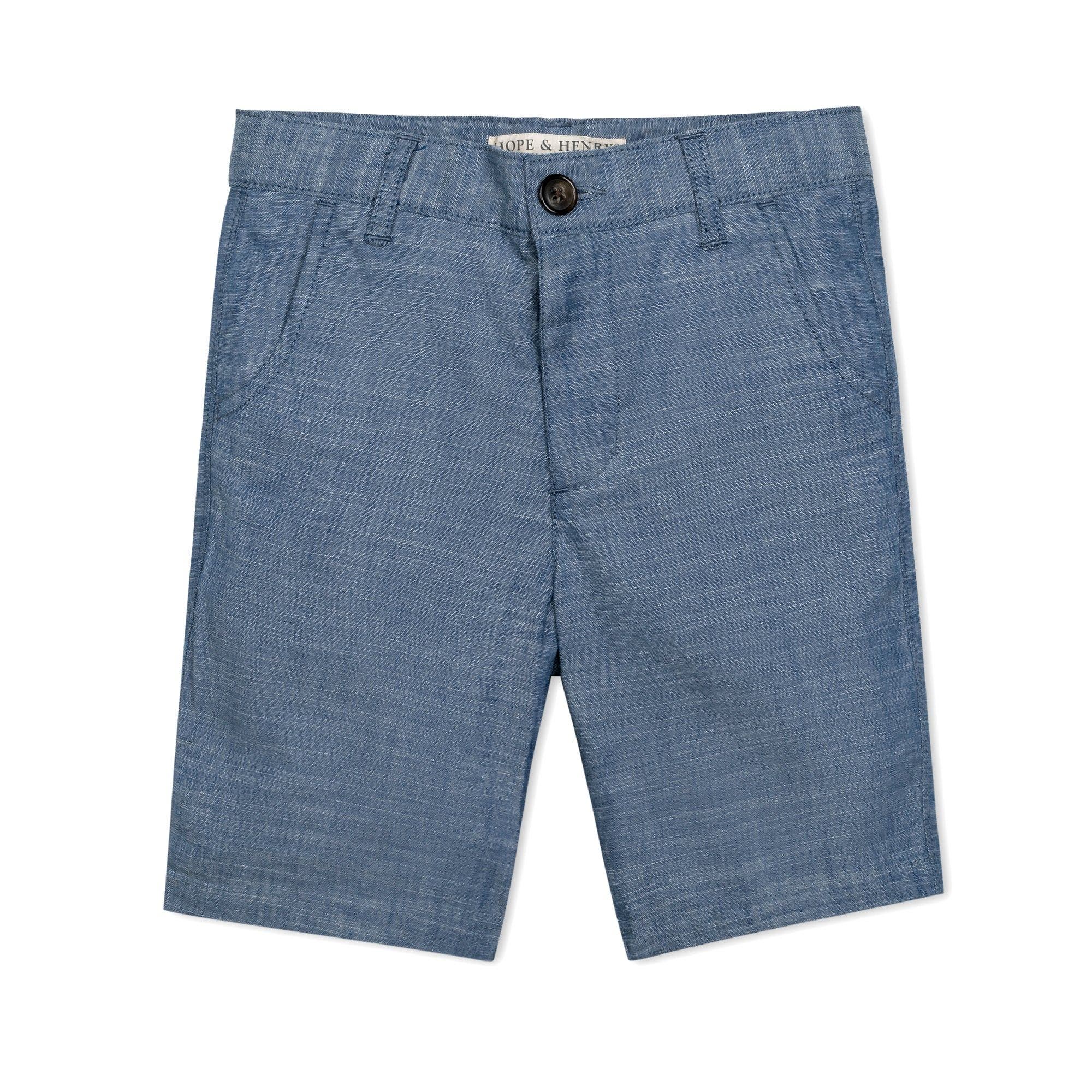 Hope & Henry Boys' Organic Cotton Chambray Short, Kids