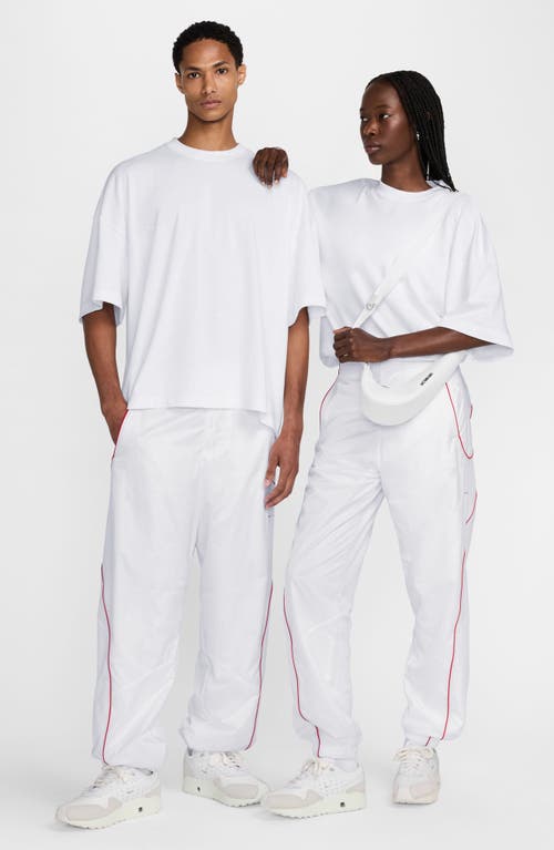 Shop Nike X Jacquemus Logo Cotton T-shirt In White