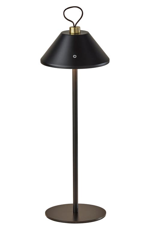 Adesso Lighting Danny Cordless Led Lamp In Black/antique Brass