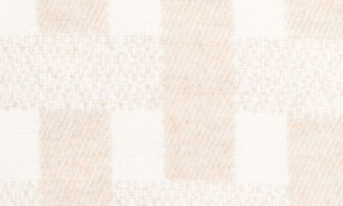 Johnstons Of Elgin Basket Weave Jacquard Wool & Cashmere Accent Pillow In Oatmeal White