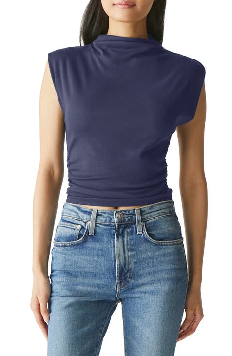 Women's Tops Women's Shirts Sexy Tops for Women Solid Sleeveless Blouse  Shirts (Color : Dusty Blue, Size : Tall M) : : Clothing, Shoes &  Accessories