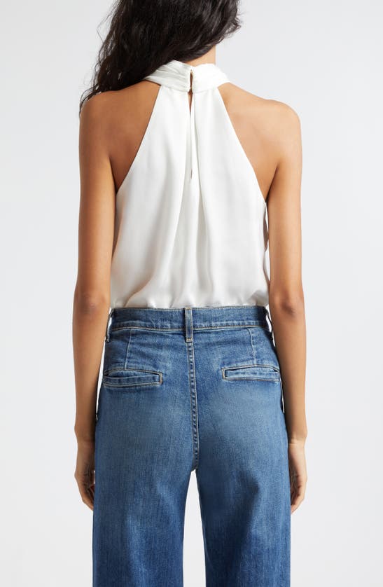 Shop Ramy Brook Maia Gather Sleeveless Top In Ivory