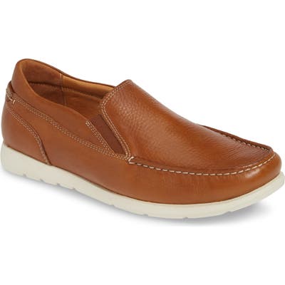 Johnston & Murphy Carlisle Moc Toe Venetian Loafer- Brown