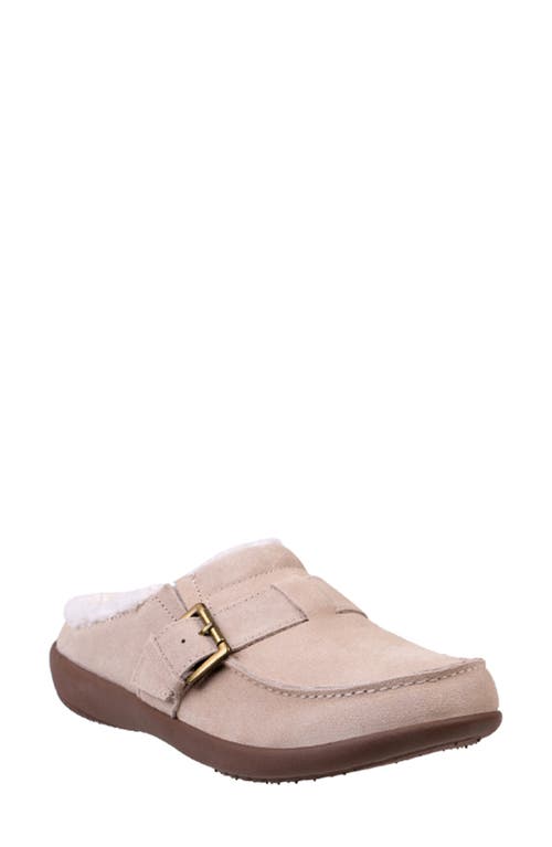 Revitalign Siesta Faux Fur Lined Clog in Oatmeal 