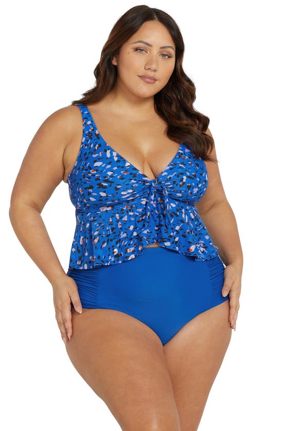 Shop Artesands Jaqua Chagall Flutter Bikini Top In Blue