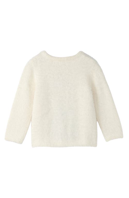 Shop Hatley Cozy Bear Furry Knit Sweater In Natural