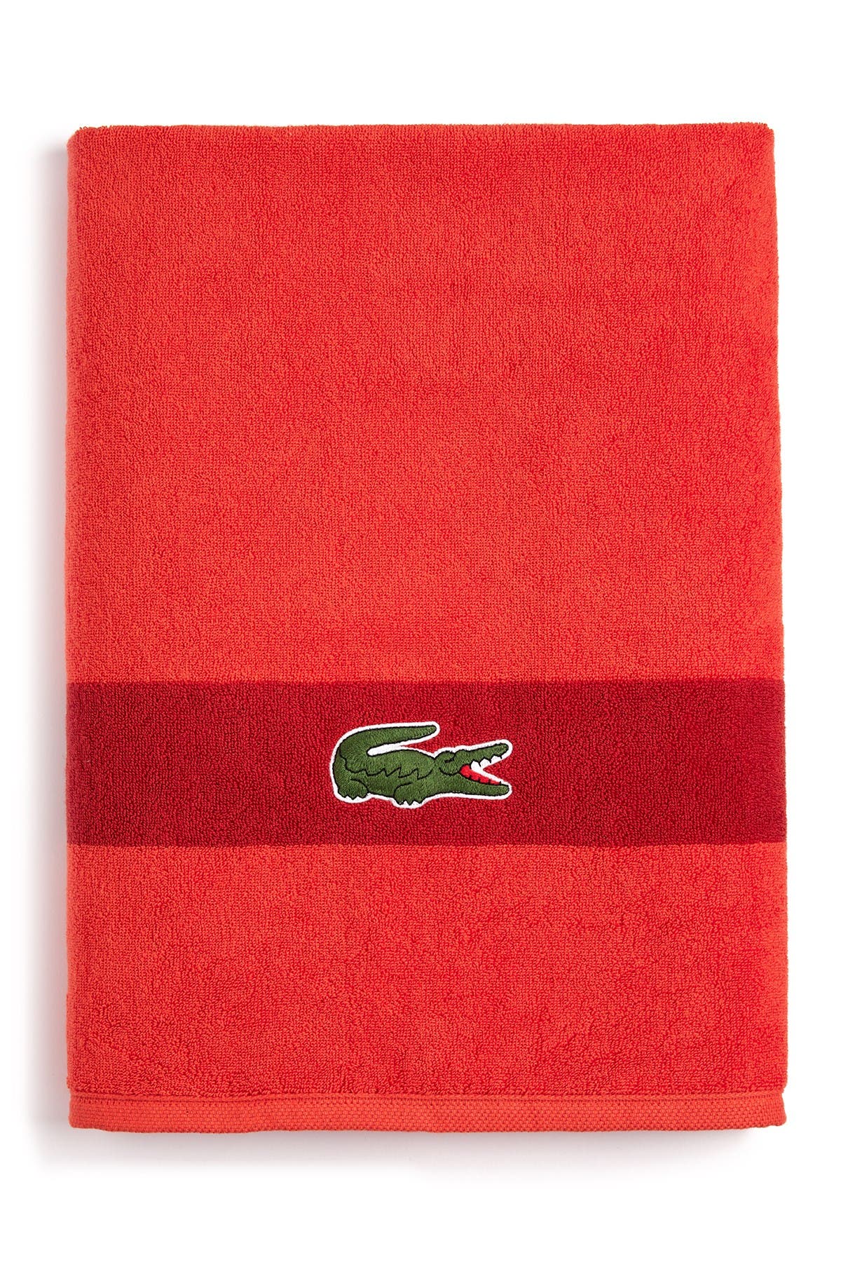 Lacoste | Logo Towel Bath Towel - Flame 
