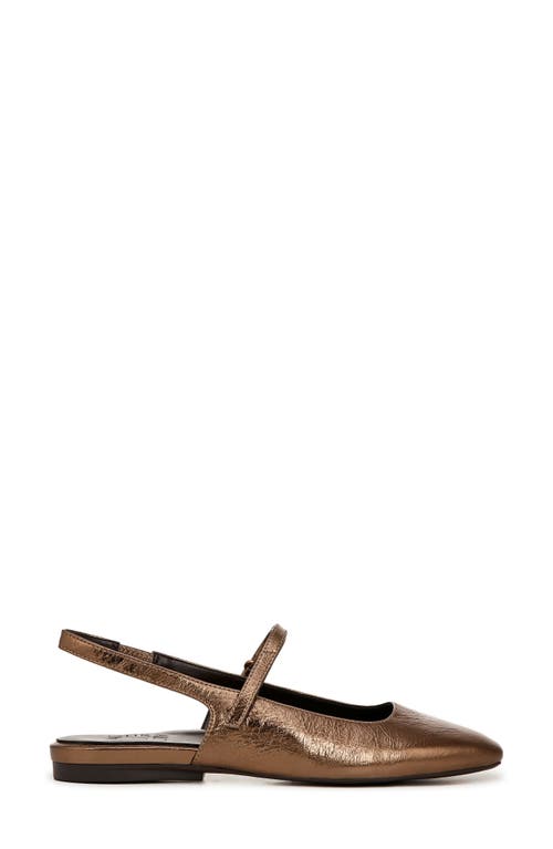 Shop Naturalizer Connie Slingback Mary Jane Flat In Old Gold Leather