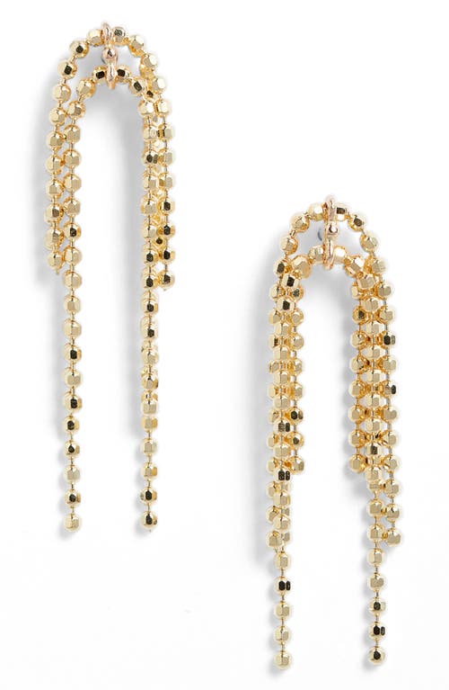 Poppy Finch Cluster Ball Chain Drop Earrings in 14K Yellow Gold at Nordstrom
