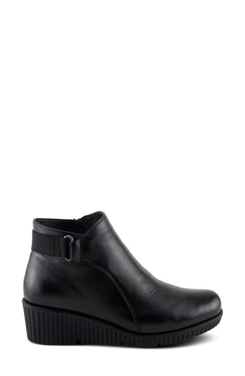 Spring Step Abruzzo Platform Wedge Bootie In Black
