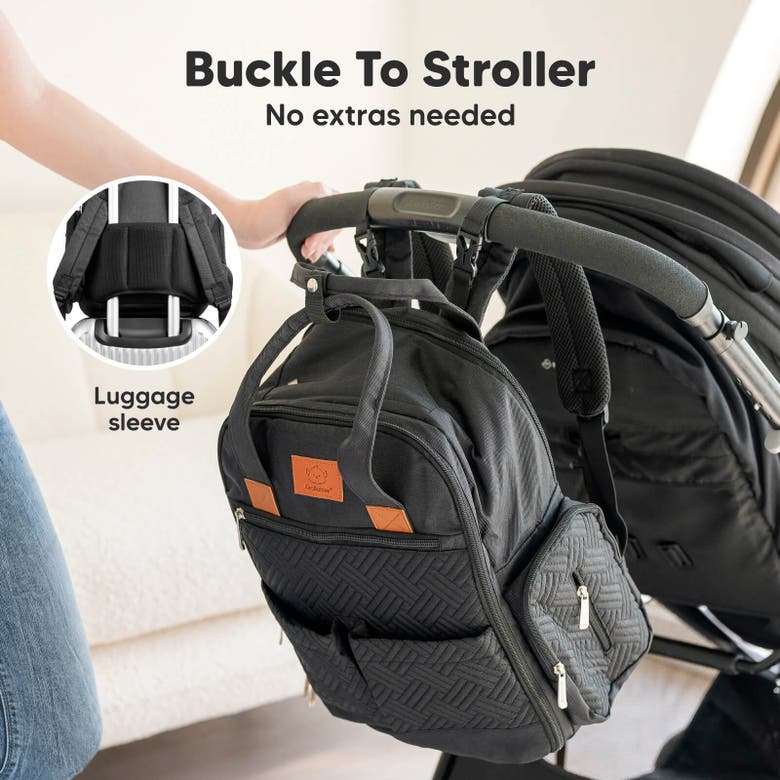 Keababies Bree Diaper Backpack In Charcoal